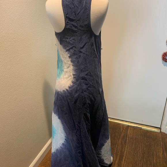 C&C CALIFORNIA INDIGO TIE DYE MAXI DRESS - Picture 4 of 5